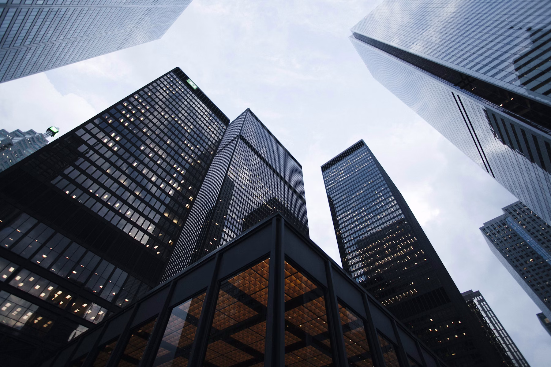 Skyscrapers Angle Up-shot